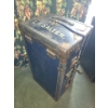 Image 2 : Navy Blue Antique Steamer Trunk Wardrobe, all Drawers Included 41 L, 22 D, 20 W When Flat 