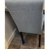 Image 4 : Four Dining Chairs w/ Grey Upholstery Covers 17 W, 18.5 D, 35 T 