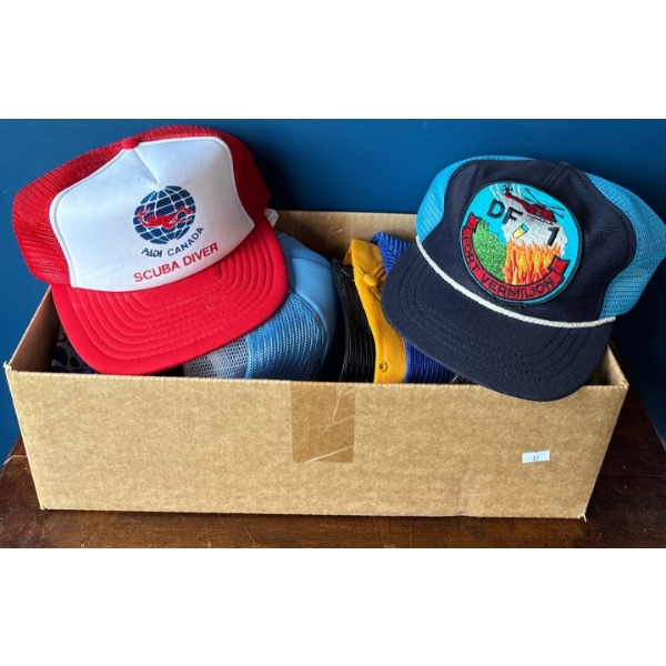 Trucker's Trademark - Vintage Sport Caps Trucker Hats & Promotional Wear - 12+ Pieces 