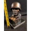 Image 7 : Bronze Nazi Soldier Bust 8.5"Tall - Heavy 