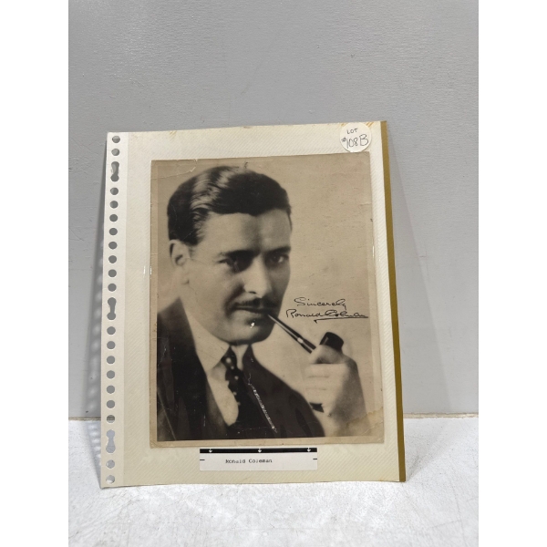 Ronald Coleman Autograph