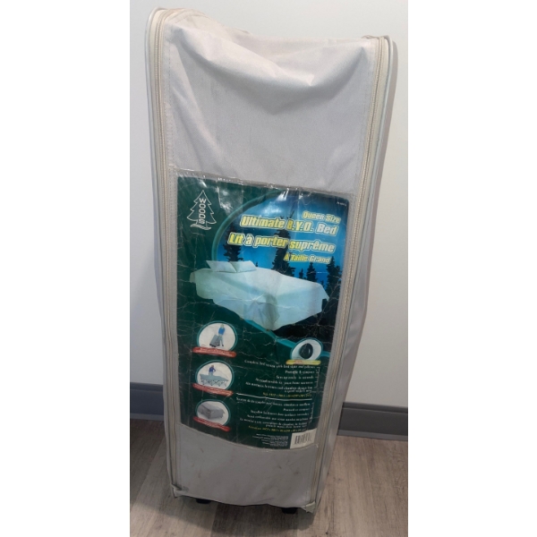 Woods Brands Queen Size Ultimate BYO Bed Blow Up Air Mattress  Portable & Compact w/coil chambers 
