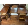 Image 2 : Vintage Wooden Vanity, No Chair - 44W, 18D, 64T 
