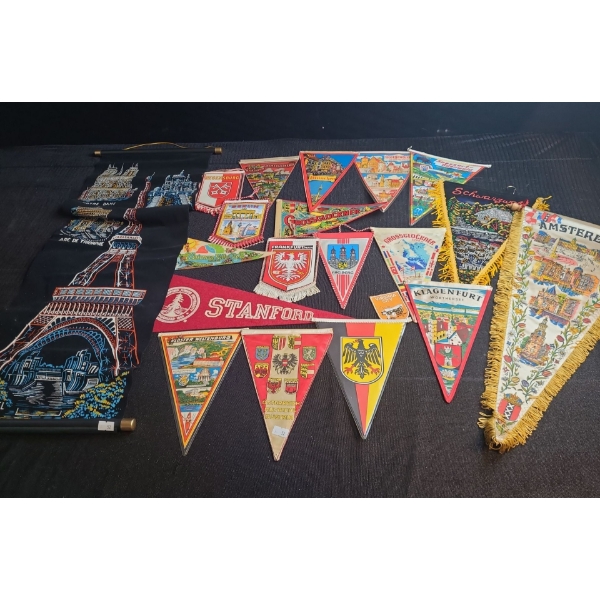 Pennants Including: Eiffel Tower, Stanford, Amsterdam and More!