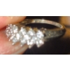 Image 6 : Gorgeous Stamped 10K Yellow Gold Cluster Ring 2.37g