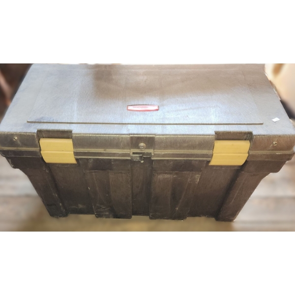 - Rubbermaid Heavy Duty Storage Bin (No Key Included) 36 W, 18 D, 21 T