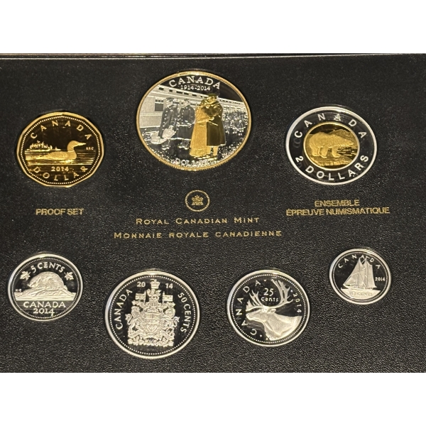 2014 Declaration of the First World War, 100th Anniversary - Pure Silver Proof Set $399.95  2.03 Toz