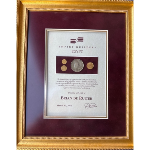 Egypt - Employee Annual Achievement Award  - Commemorative Coins Framed 