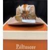 Men's Biltmore Beige Cowboy Hat w Feather Band w Box. Sz 7 1/4 (58).  Great Condition