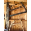 Image 1 : Selection Of Saws 1 Double Headed Saw L46" 2 Buck SawsLight Wood L24" Dark Wood L32"