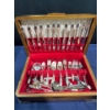 Image 1 : Box of Silver-Plated Flatware, 12 Place Settings with Some Extra Pieces