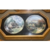 Image 2 : Large Collection of Collectors Plates in Wood Frames plus Extra Frame