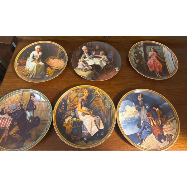 Norman Rockwell Decorative Plate Collection (9W Each) 