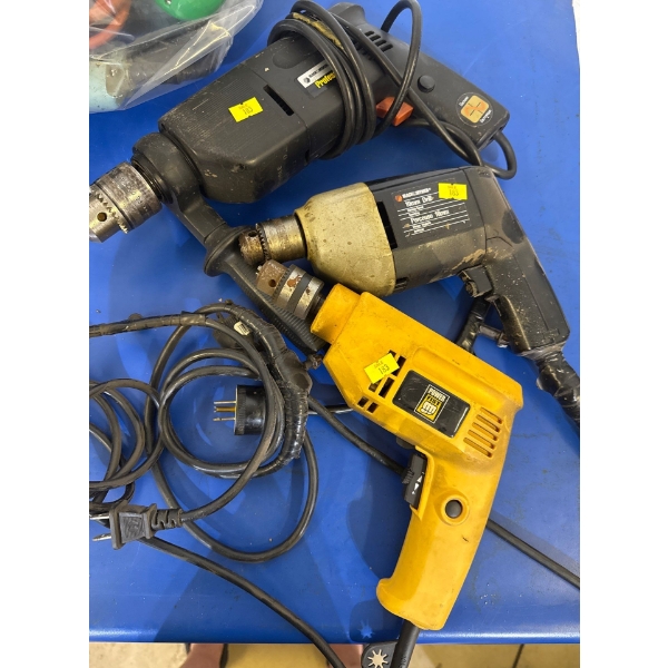 Black & Decker Professional Hammer Drill w/ Powerfist 3/8" Electrc Drill & More 