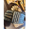 Image 3 : Two vintage tennis rackets Four badminton rackets & two Antique hockey gloves 
