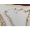 Image 6 : 2 Strands of Authentic Cultered Pearls (Some Damage), With 2 Sets of Imitation Pearl Studs 