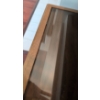 Image 3 : Wooden Media Cabinet With Glass Doors and Adjustable Shelves - contents not included