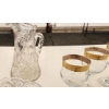 Image 12 : Serving up Style! - Belleek Bone China Cup and Saucer,  Cut Glass Water Pitcher, Bowl and Glasses