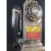 Image 7 : Vintage Gray Telephone Pay Station Company  3-Slot Rotary Dial Pay Phone- Chrome
