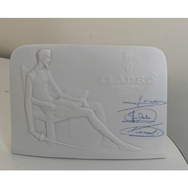  LLADRO Spain Porcelain Collectors Society Plaque  -  6L 