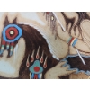 Image 1 : Local Edmonton Artist, Henry Letendre, Original Oil Painting " Warrior Horse" , Signed. 16'W x 20'H