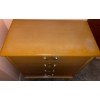 Image 5 : Mid Century Modern Four Drawered Tallboy Solid Wood Dresser  36"w x 20"d x 51" tall