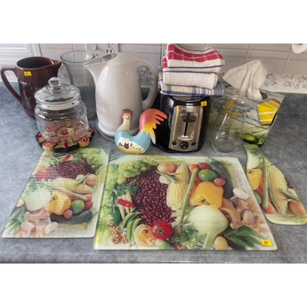 Kitchen Essentials - B+D Toaster Electric Kettle Cutting Boards Canister & More