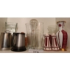 Image 4 : Contents of Cupboard, Barware, Vases, Ukranian Table Decor