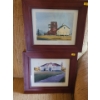 Image 1 : Framed Prints by Frank Shinyei (13"W, 11"T) "Museum Pieces" and "Little White School" 