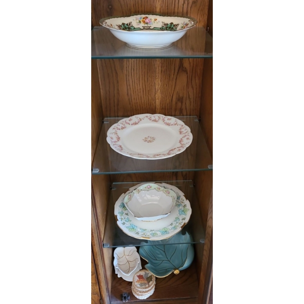 China & Decorative Plates/Trays - Noritake, M Z, Nippon, Carltonware (Some Chips on Blue Leaf Dish) 