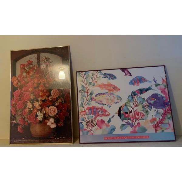 Art Prints 32x26 Fish & Still Life Florals