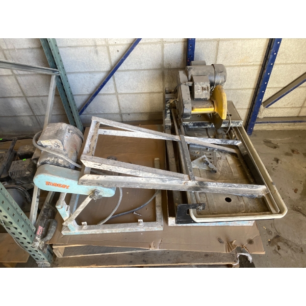 Used Target Concrete Saw with Electric Motor and Frame