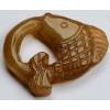 Image 1 : Hand-Carved Jade Fish (23.5 ct, 30×26×5.5 mm)