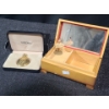 Image 1 : Seiko Pocketwatch w/ Box , Wooden Jewelry Box  7 W, 4 D, 3 T (Dancer Has Broken Arm as Shown)