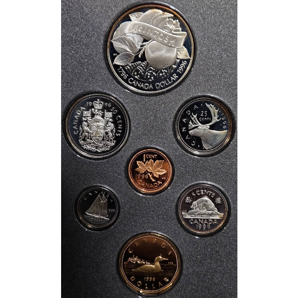 1996 Proof Set - 200th Anniversary of John McIntosh (Royal Canadian Mint)