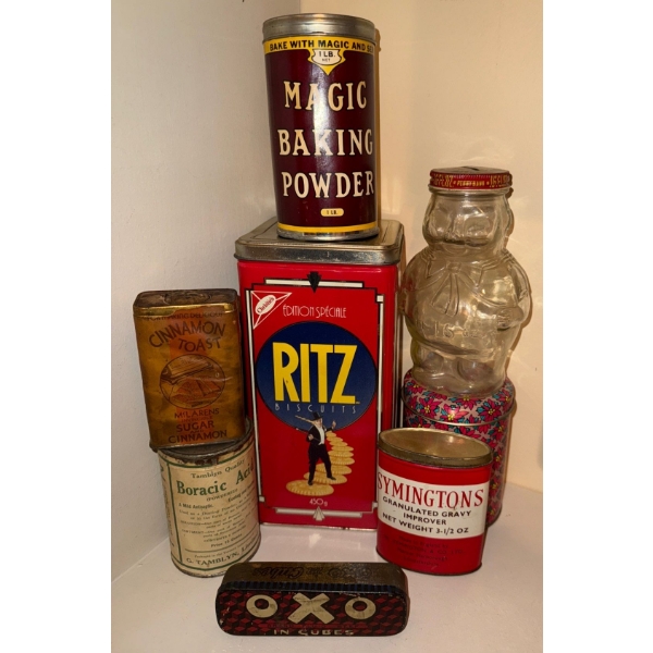 Vintage-Style Brand Name Collectible Tin's