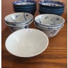 Image 1 : Blue and White Rice Bowls- Larger: 6 W, 3 T and Smaller: 5 W, 2 T 