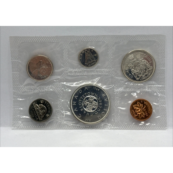 1964 Canadian Uncirculated Coin Set 43g 80% Silver