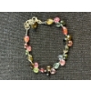 Image 1 : Sterling Silver Natural Multicolor Tourmaline Bracelet