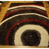 Image 2 : 8x10 Shag Area Rug Abstract Design Excellent Used Condition