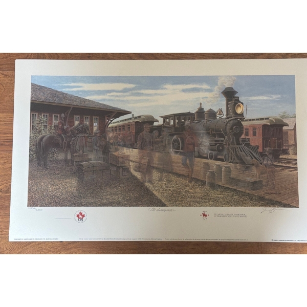 "The Immigrants" Artist: James Lumbers, 2598/3500, 27 X 16.5 Unframed