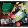 Image 3 : Contents of Garage Cupboard and Drawers- Fertilizer, Cleaning Products, Utility Gloves and More!