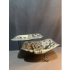 Image 1 : Peggy Karr Decorative Glass Dual Tier Serving Platter with Stand