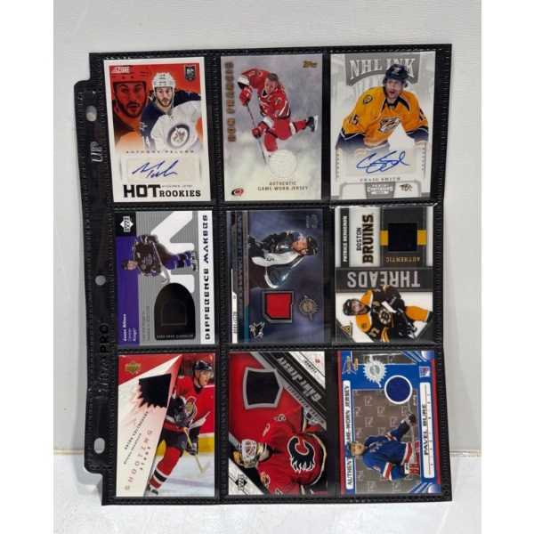 Binder Sleeve of NHL Cards - Various Years