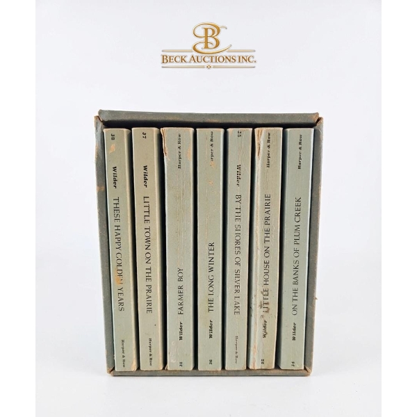 Vintage 1971 Boxed Set Of "The Little House" Books By Laura Ingalls Wilder Published By Harper & Row