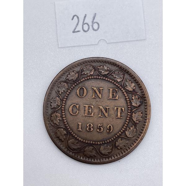 1859 Canadian Large One Cent