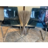 Image 1 : Waiting Room Decor - Chrome Translucent Armless Chairs 30T w/ Decorative Stick Assortment  
