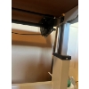 Image 3 : Adjustable sturdy office/work station. Steal frame. Crank to adjust heights.