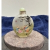 Hand Painted Children Glass Snuff Bottle with Spoon 2.5H