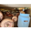 Image 2 : Large collection of vintage copper pots ladles spoons tens holder for all the utensils